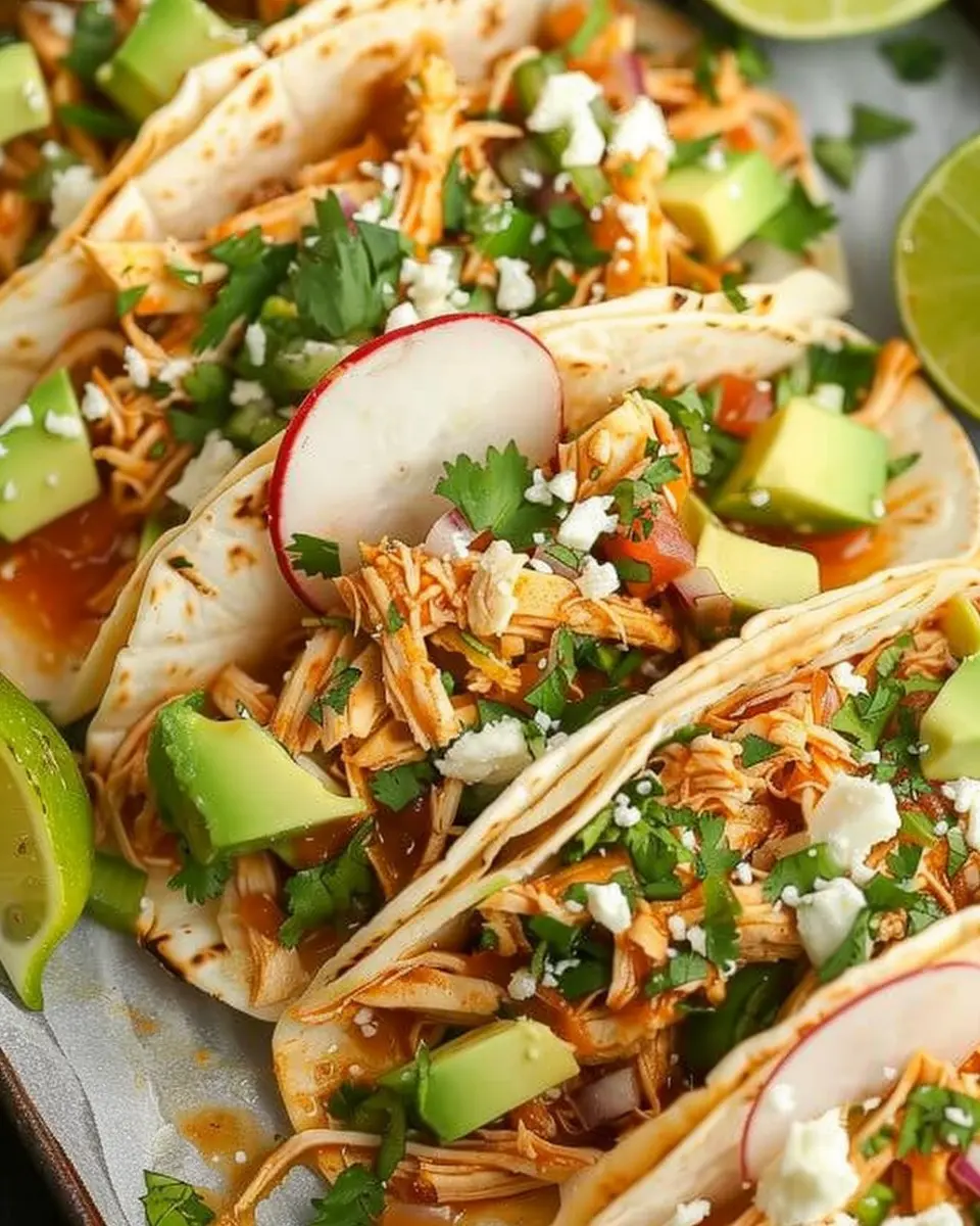 Healthy Crockpot Chicken Tacos: Easy &amp; Flavorful Weeknight Meal