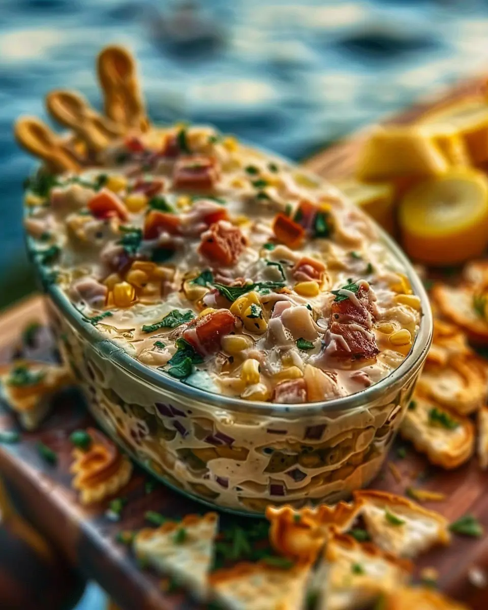 Boat Dip Delight: Easy Turkey Bacon and Chicken Ham Recipe