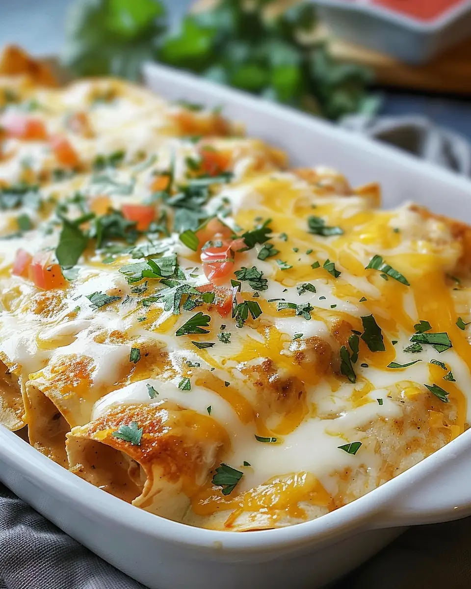 Creamy Queso Chicken Enchiladas for Easy Family Dinners