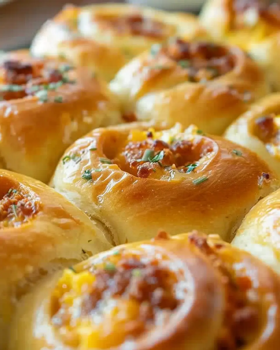 Breakfast Rolls: Easy Turkey Bacon &amp; Chicken Ham Delight