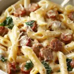Tuscan Sausage Pasta in Creamy Sauce
