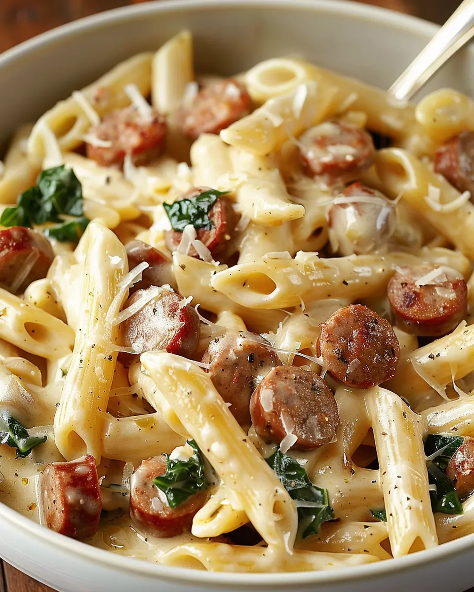 Tuscan Sausage Pasta in Creamy Sauce: A Cozy Weeknight Delight