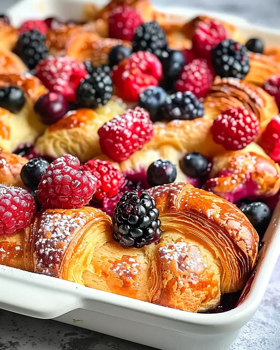 Berry Croissant Breakfast Bake: The Easy Indulgence for Mornings