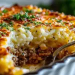 French Onion Ground Beef and Rice Casserole