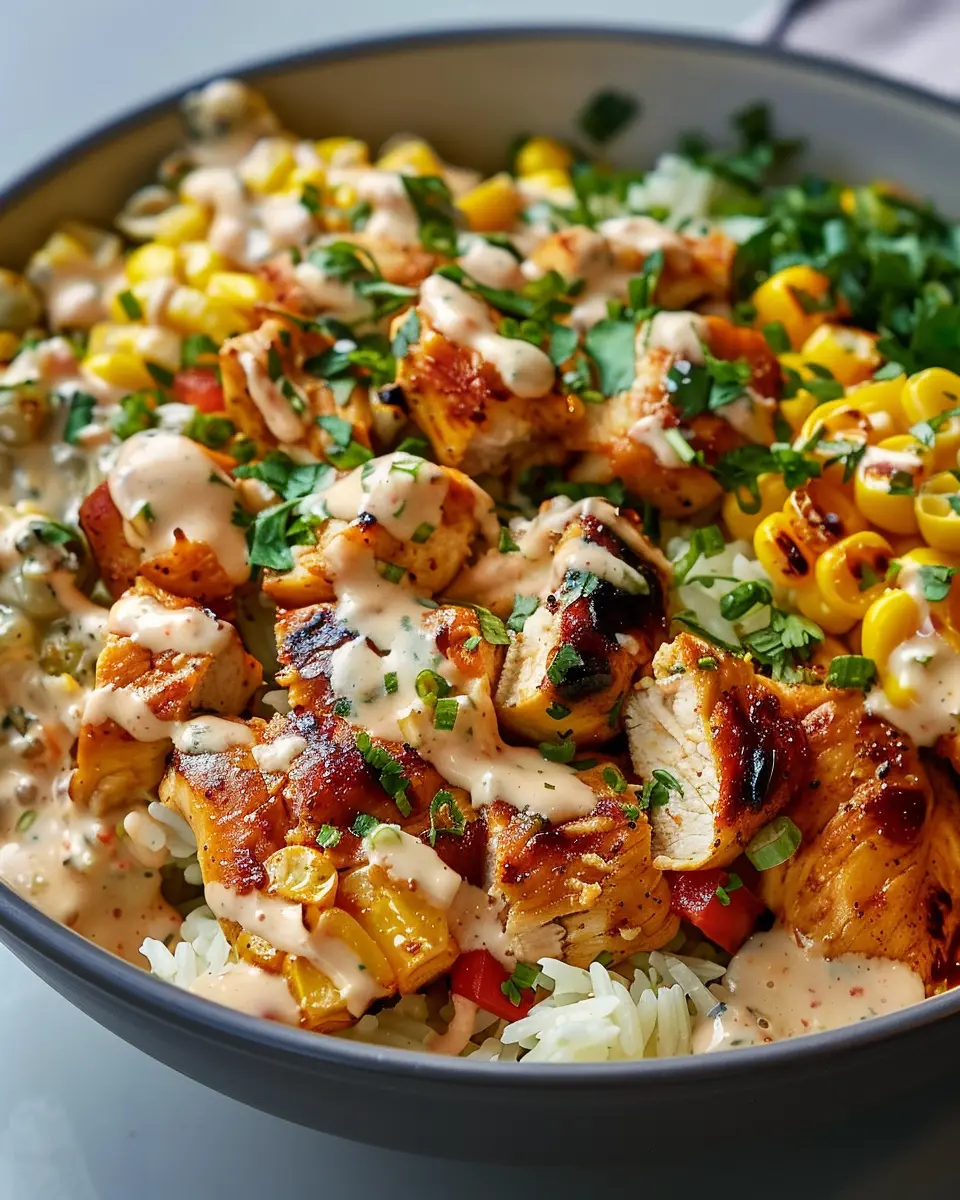 Tasty Street Corn Chicken Bowl: Easy Recipe for Food Lovers