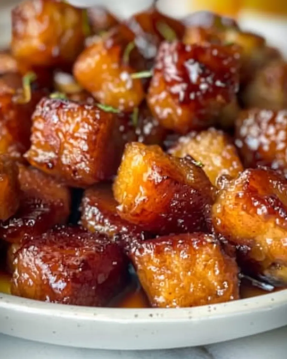 Pineapple Brown Sugar Mississippi Lil’ Smokies Bites with Turkey Bacon