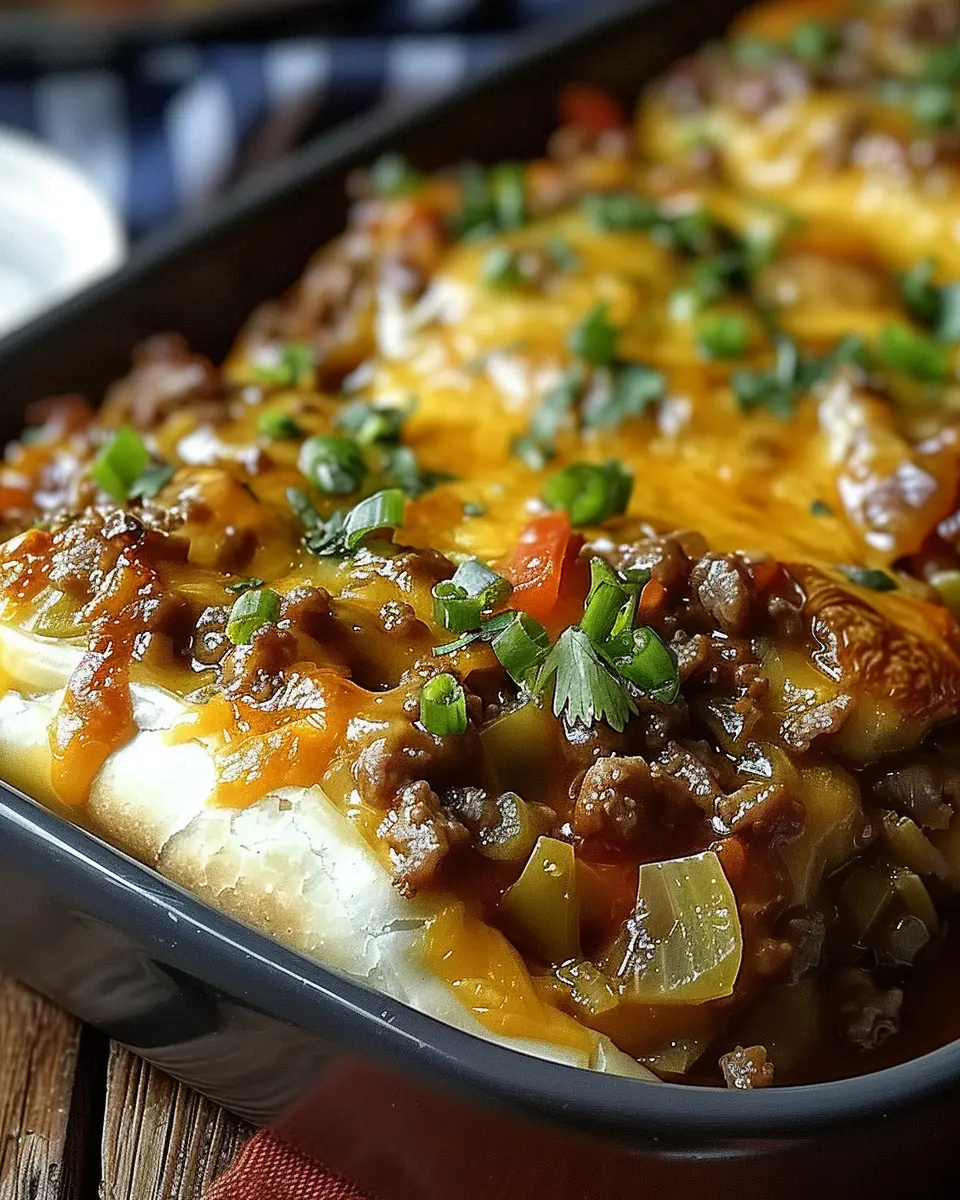 Easy Runza Casserole: Comfort Food with Turkey Bacon and Chicken Ham