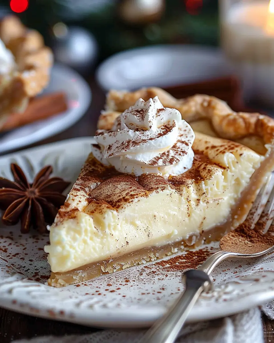 Christmas Eve dessert: Indulgent Cinnamon-Vanilla Custard Pie