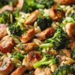 Chicken Sausage and Broccoli Orzo – Quick, Healthy & Flavorful