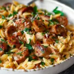Creamy Chicken Sausage Orzo