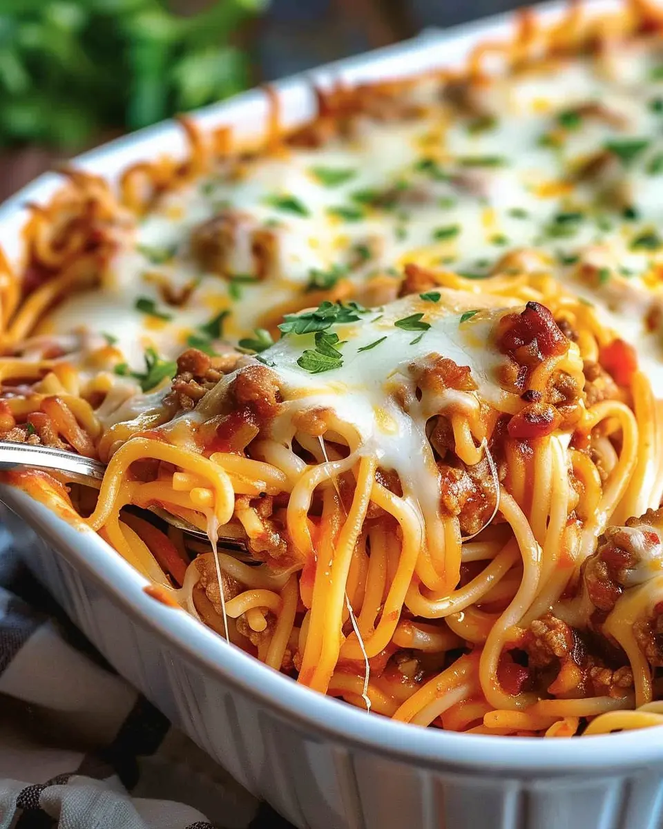 Southern Spaghetti Bake: A Comforting Turkey Bacon Delight