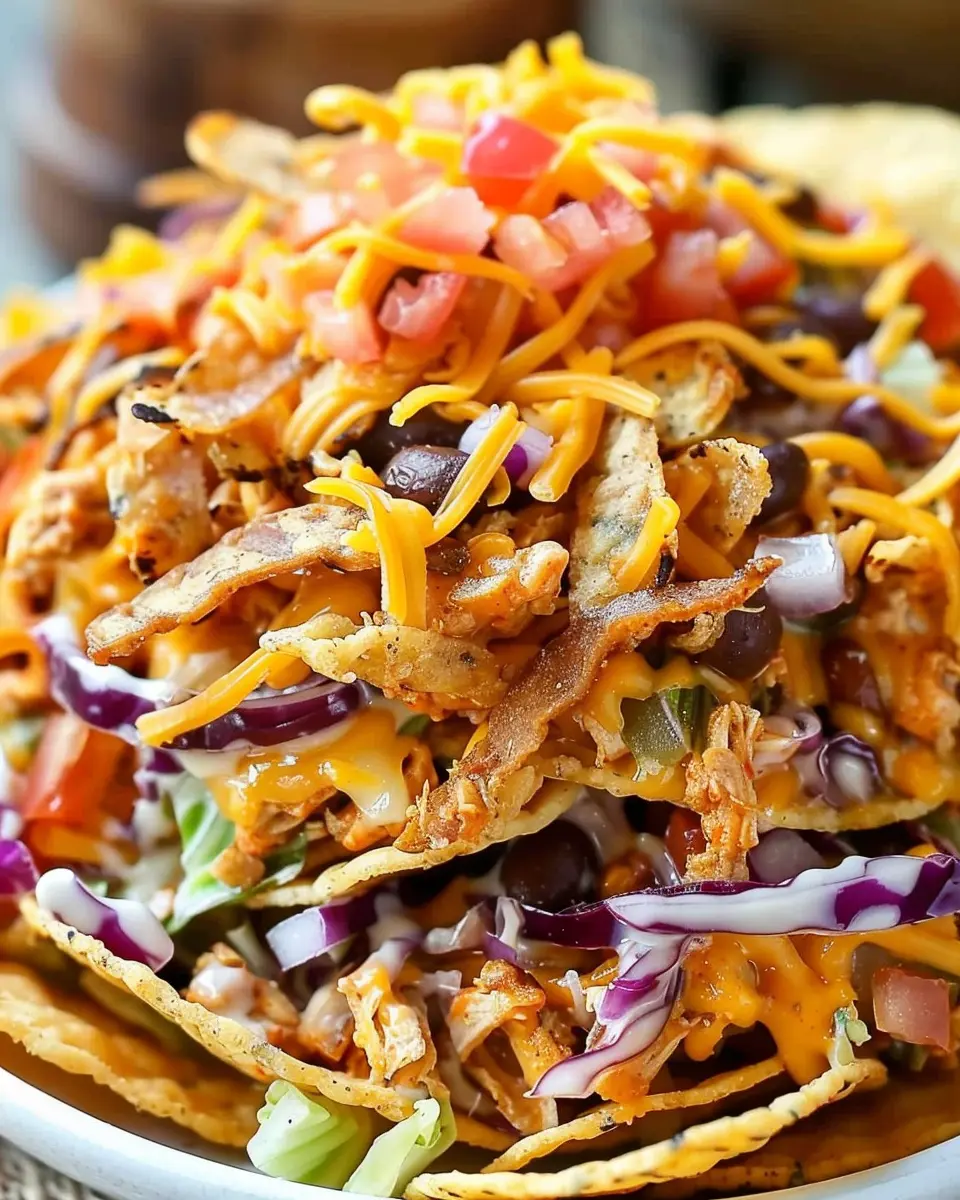 Frito Cowboy Cabbage: Easy Layered Dish with Turkey Bacon and Chicken Ham