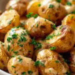Creamy Garlic Sauce Baby Potatoes