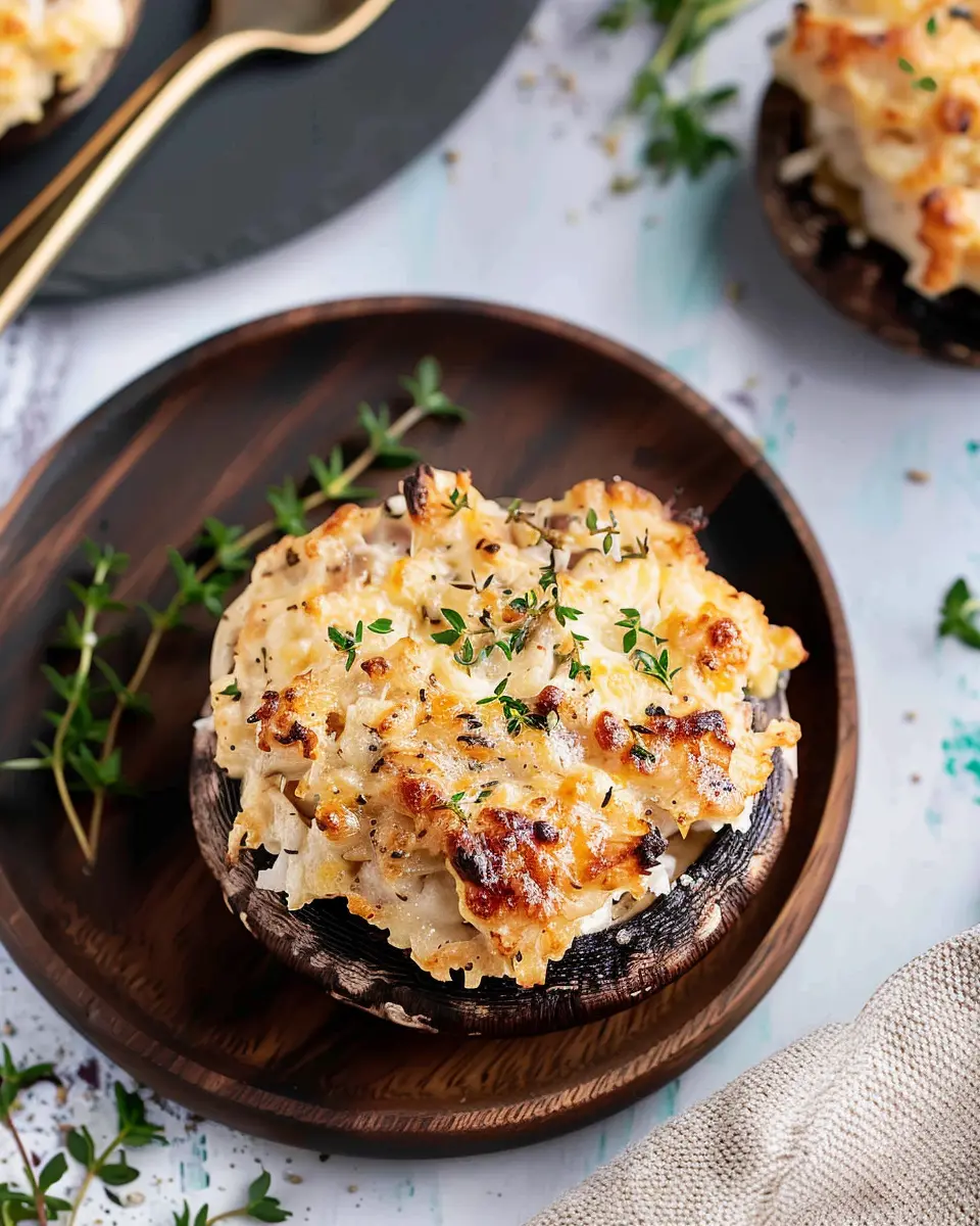Crab Stuffed Portobello Mushrooms: A Juicy Delight for Dinner
