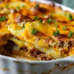 Cheesy Hamburger Potato Casserole