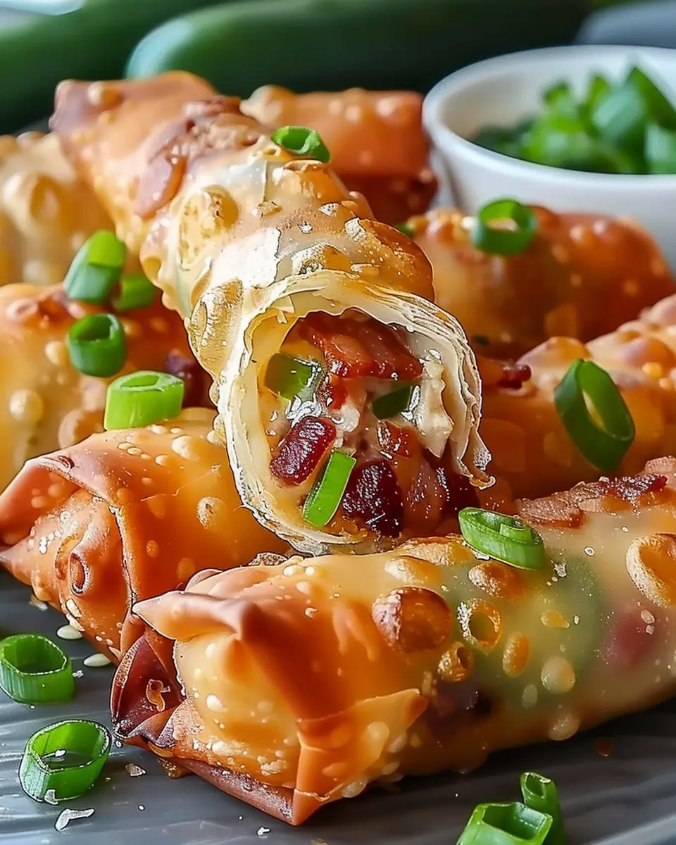 Bacon Jalapeno Popper Eggrolls: Easy Party Snack Delight