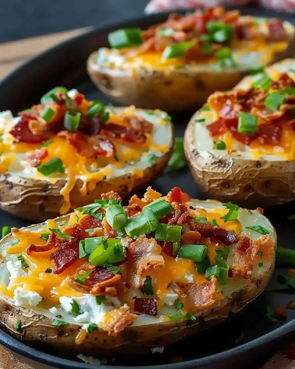 Loaded Baked Potatoes: Indulgent Turkey Bacon &amp; Chicken Ham Toppings