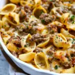 Creamy Beef and Shells