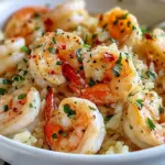 Creamy Garlic Butter Shrimp Rice Bowl