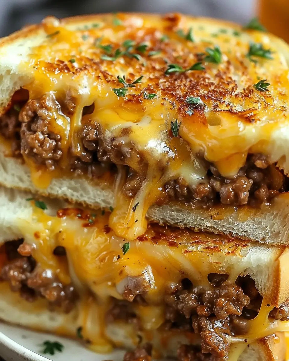 Ultimate Cheesy Ground Beef Melt: Indulgent Comfort Food Delight