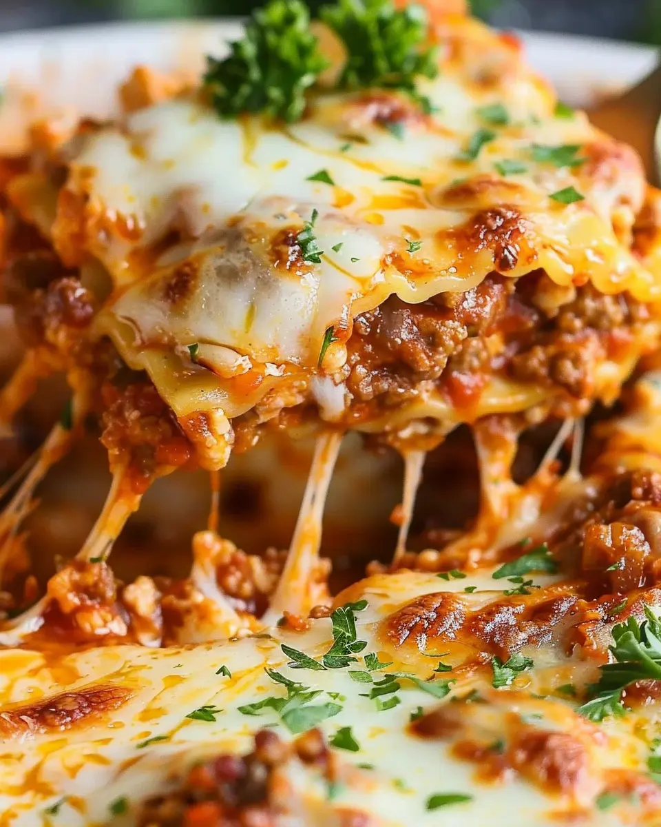 Easy Lasagna Recipe with Turkey Bacon and Chicken Ham Delight