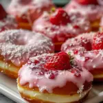 Strawberry Cheesecake Donuts-Easy Recipe