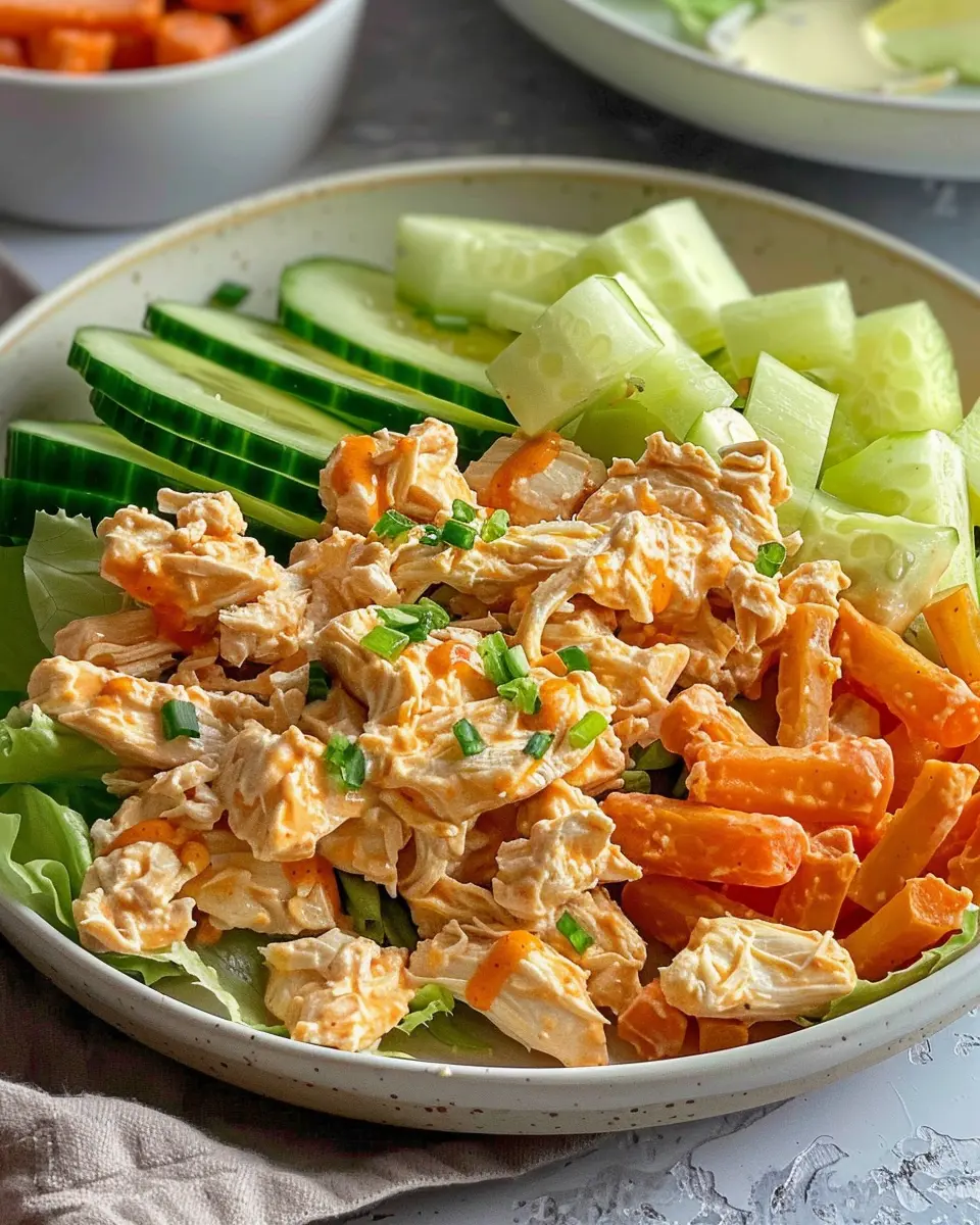 High Protein Buffalo Chicken Salad – Easy &amp; Deliciously Healthy