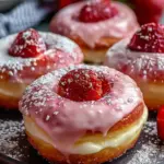 Strawberry Cheesecake Donuts-Easy Recipe