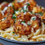 Garlic Butter Chicken Bites with Savory Creamy Parmesan Pasta