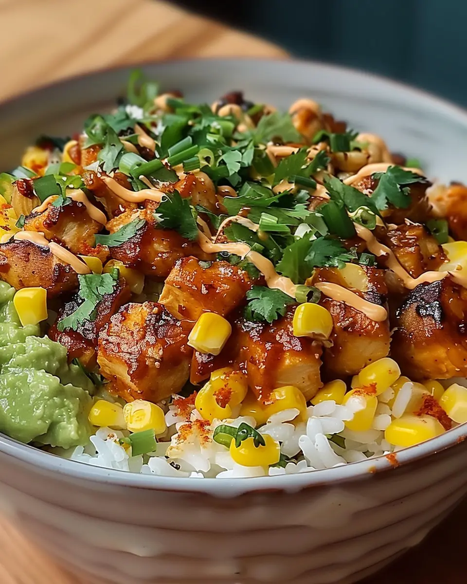 Street Corn Chicken Rice Bowl: Easy &amp; Flavorful Dinner Delight