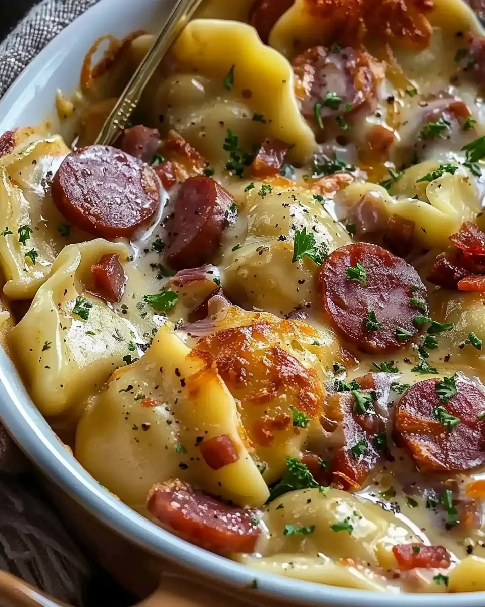 Classic Crockpot Pierogi Casserole: A Cozy Kielbasa Delight