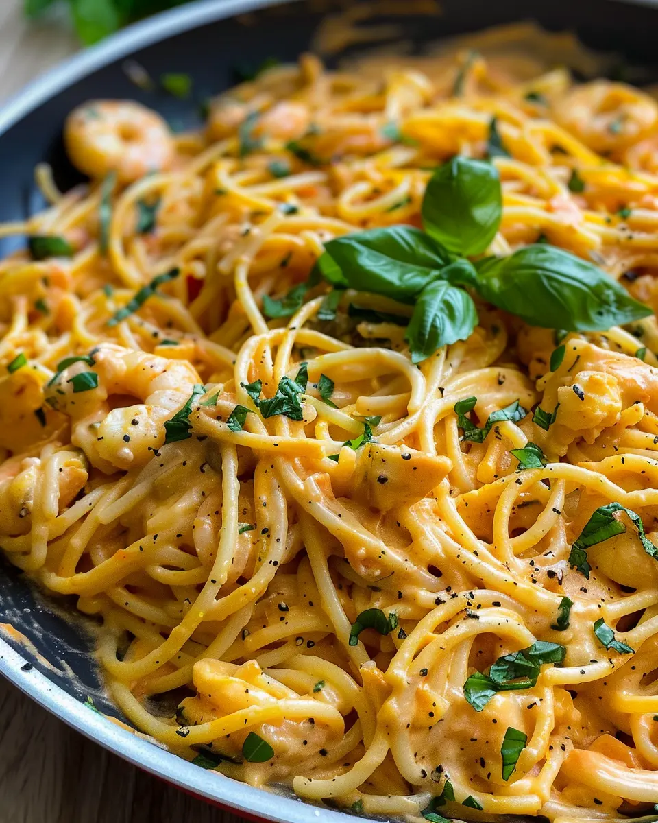 Cremige Pasta in Gemüsesauce