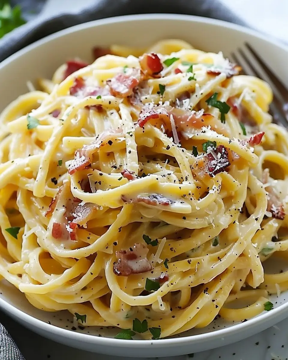 Creamy Turkey Bacon Carbonara Pasta: An Indulgent Treat at Home