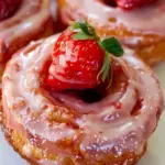 Strawberry Glazed French Crullers