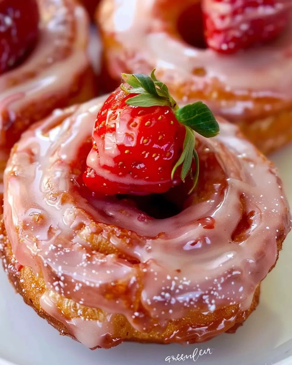 Strawberry Glazed French Crullers: Easy, Delicious Homemade Treats