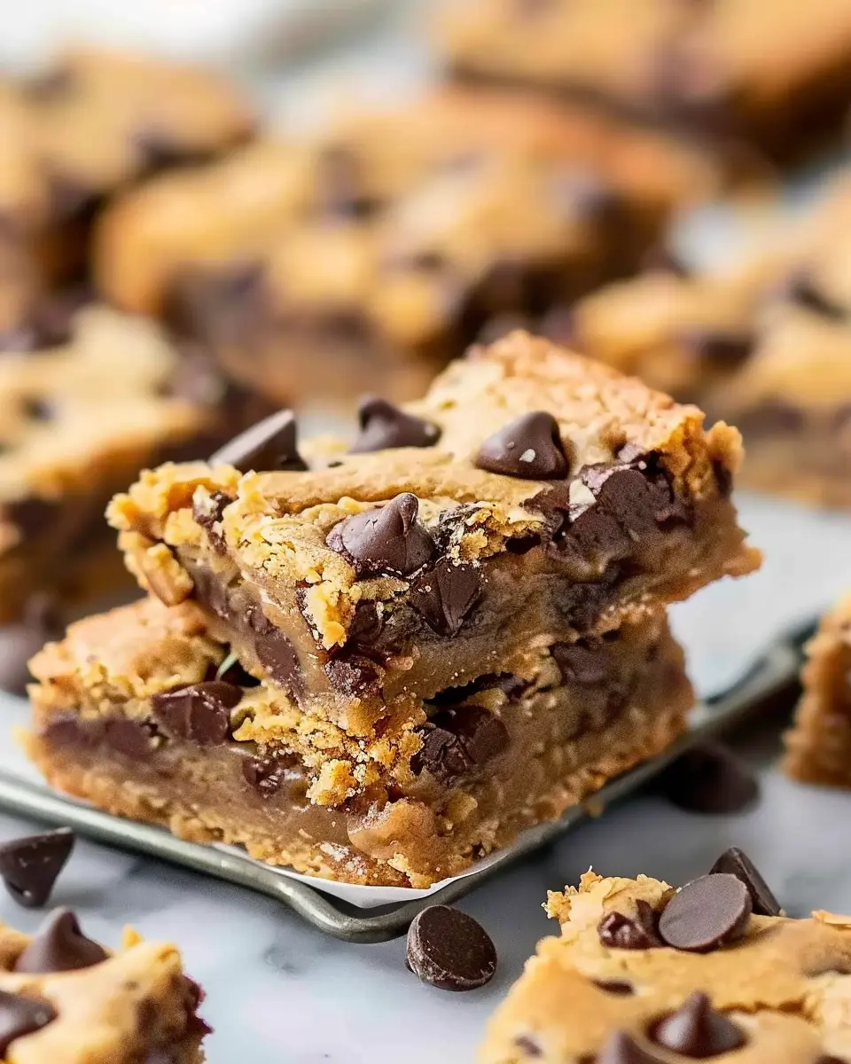 Melt-in-your-mouth chocolate chip cookie bars everyone loves, easy and indulgent