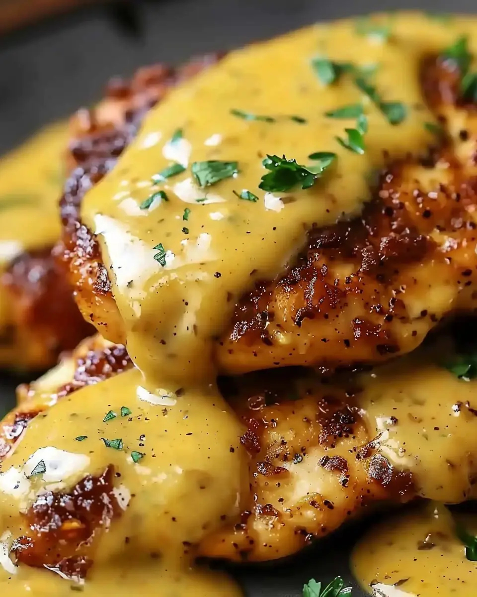 Pretzel Chicken: The Best Recipe with Mustard-Cheddar Sauce