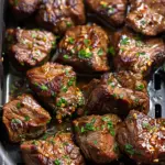Air Fryer Garlic Butter Steak Bites