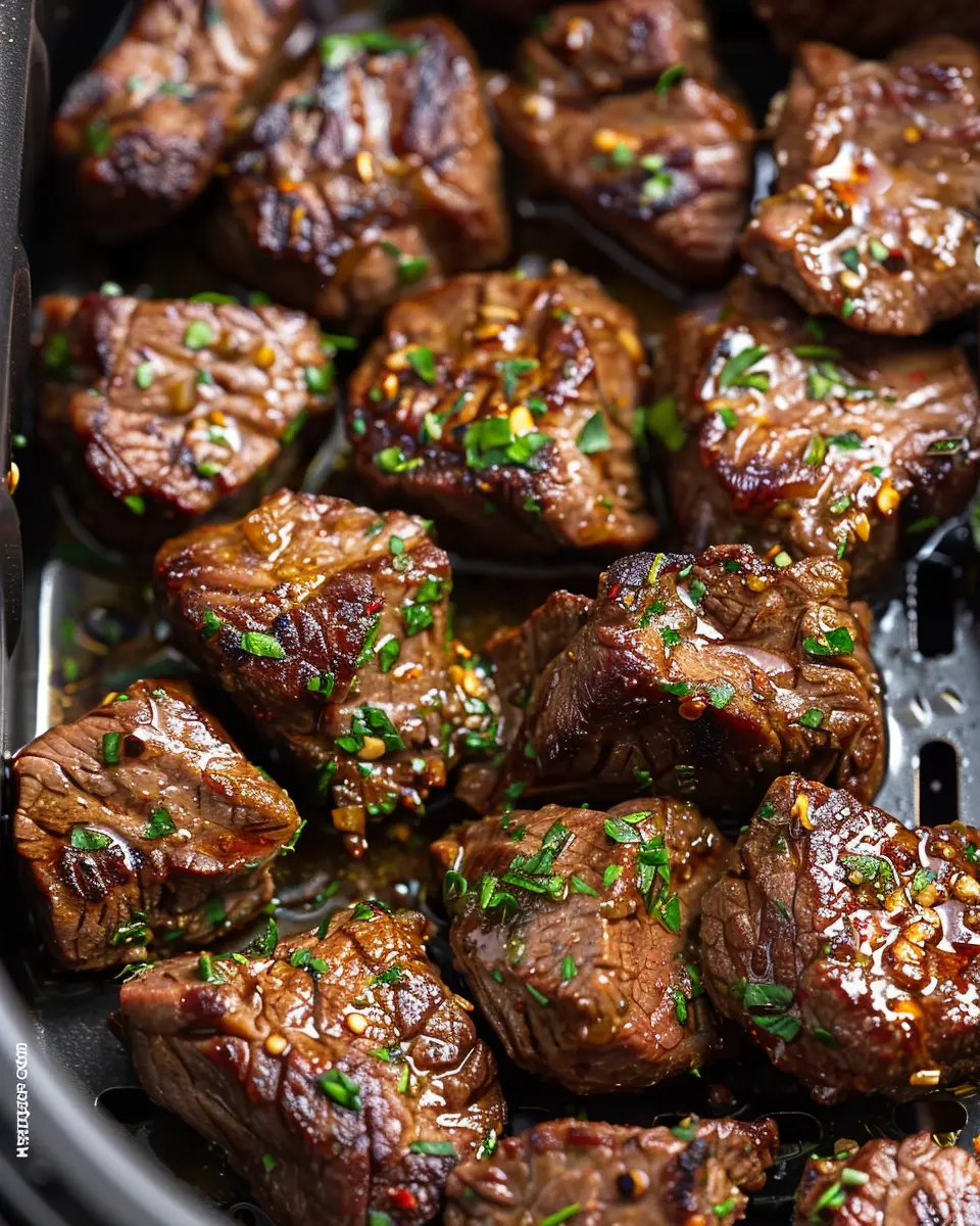 Air Fryer Garlic Butter Steak Bites: Easy and Juicy Delight