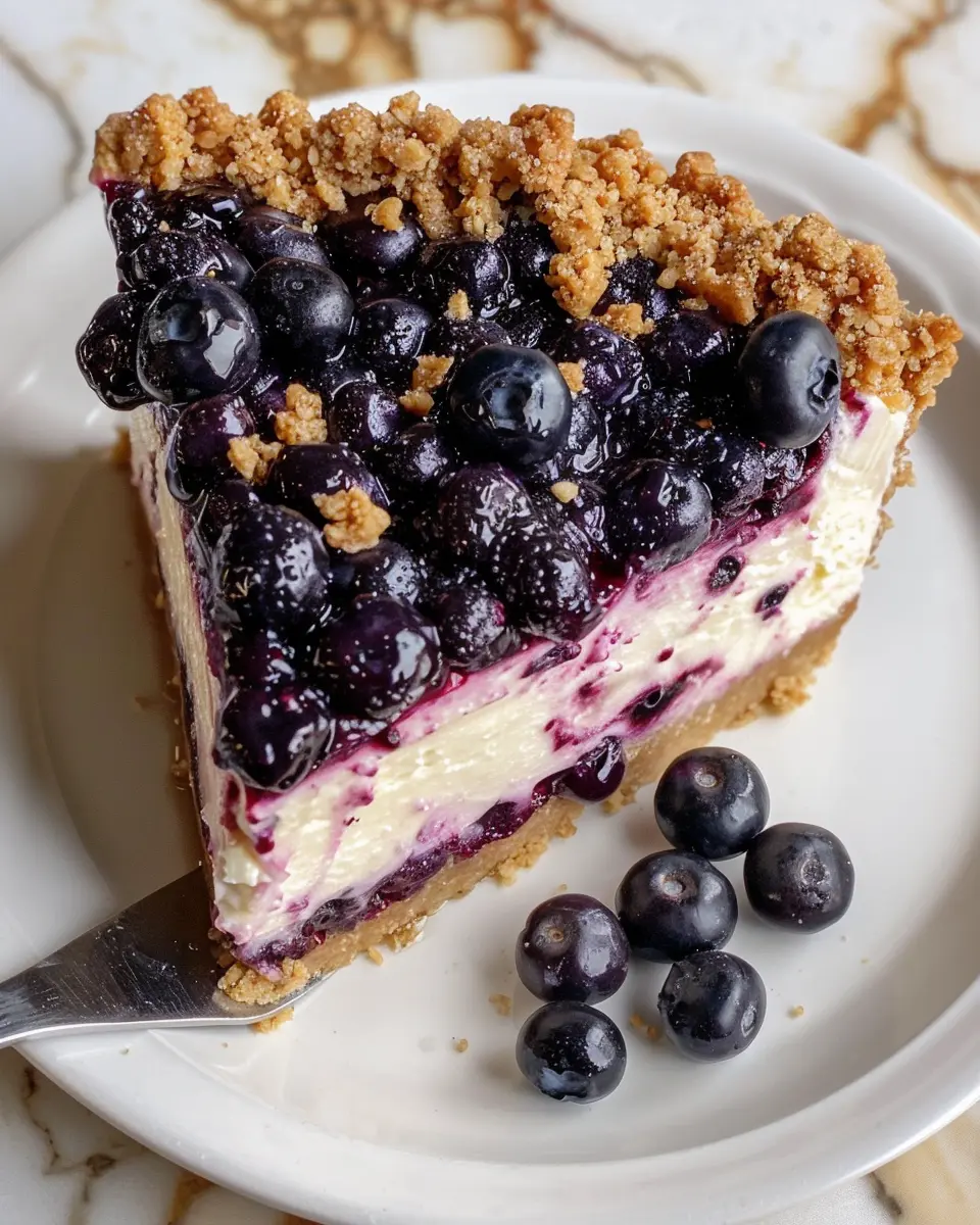 blueberry crumble cheesecake indulgence for dessert lovers