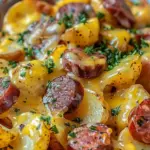 Cheesy Ranch Potatoes and Smoked Sausage