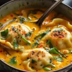 Quick Coconut Curry Soup with Dumplings