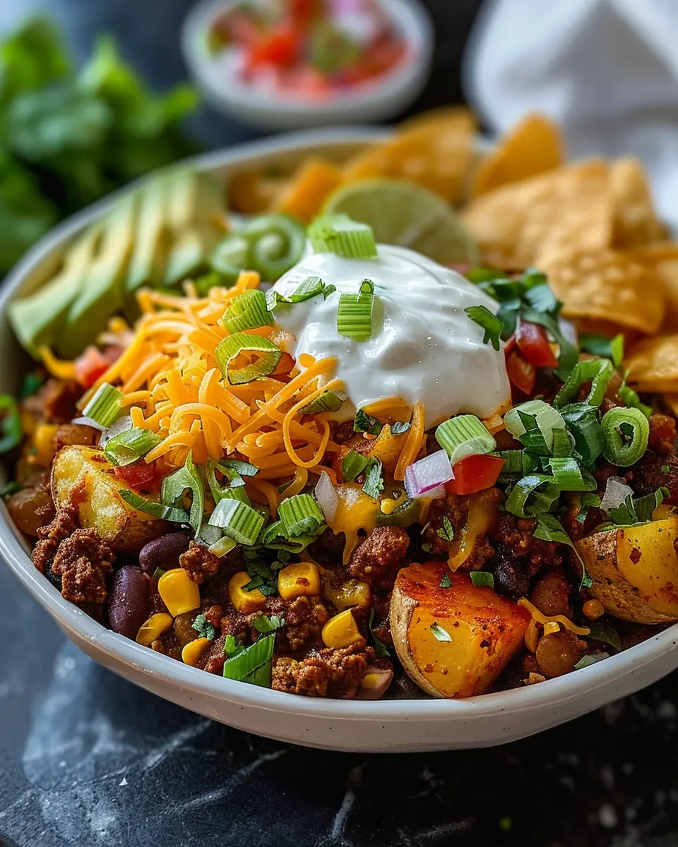 Loaded Potato Taco Bowl: An Indulgent Twist on Comfort Food