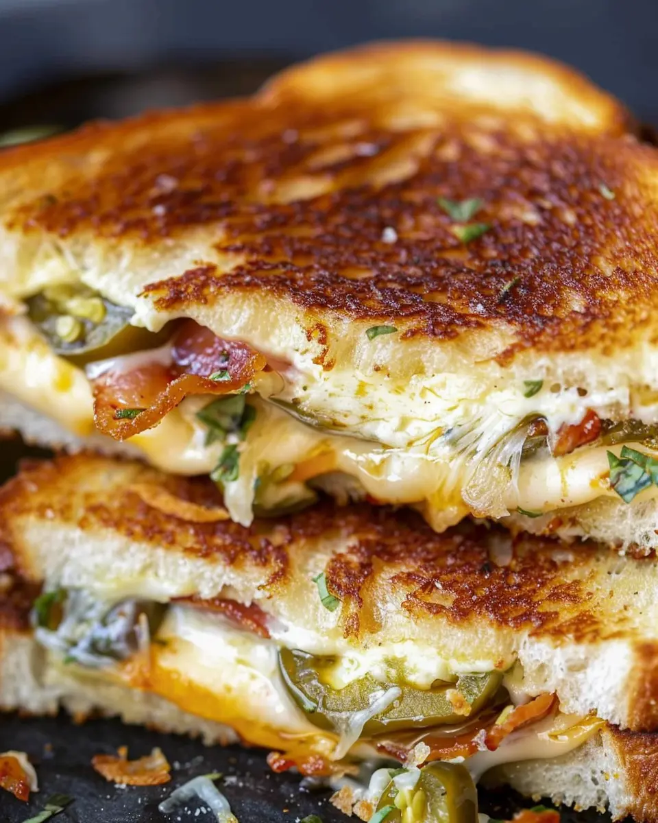 Roasted Jalapeño Popper Grilled Cheese: Indulgent Comfort Food Delight