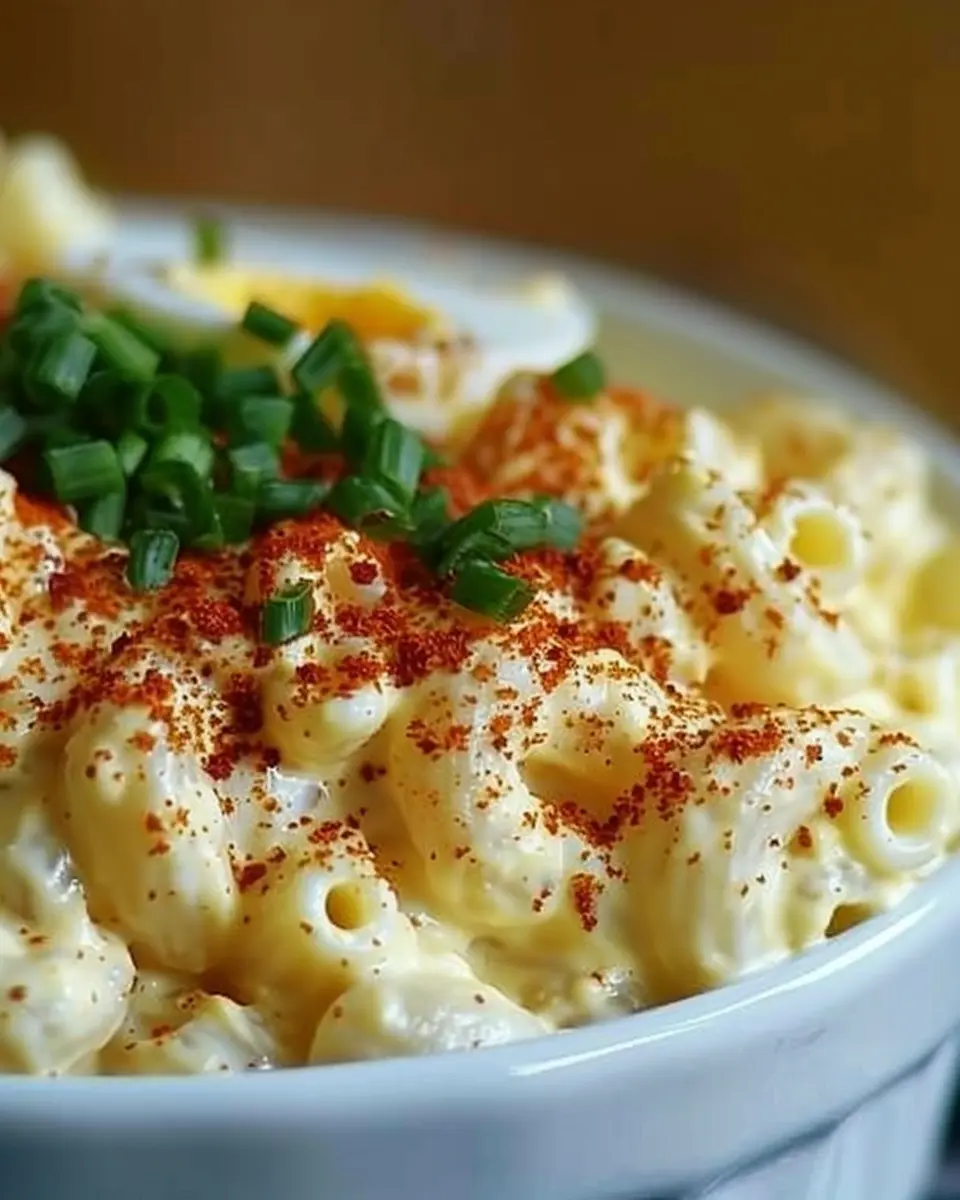 Deviled Egg Macaroni Salad