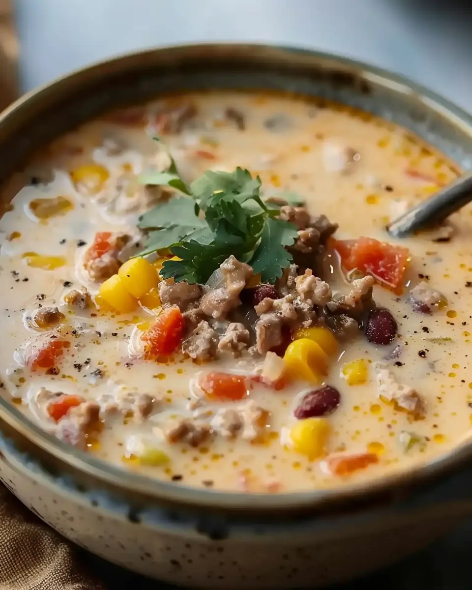 Creamy Cowboy Soup Recipe: Indulgent Turkey Bacon &amp; Chicken Ham Delight