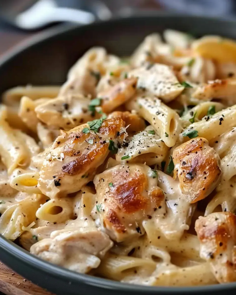 Creamy Cajun Chicken Pasta: Indulgent Dinner with Turkey Bacon