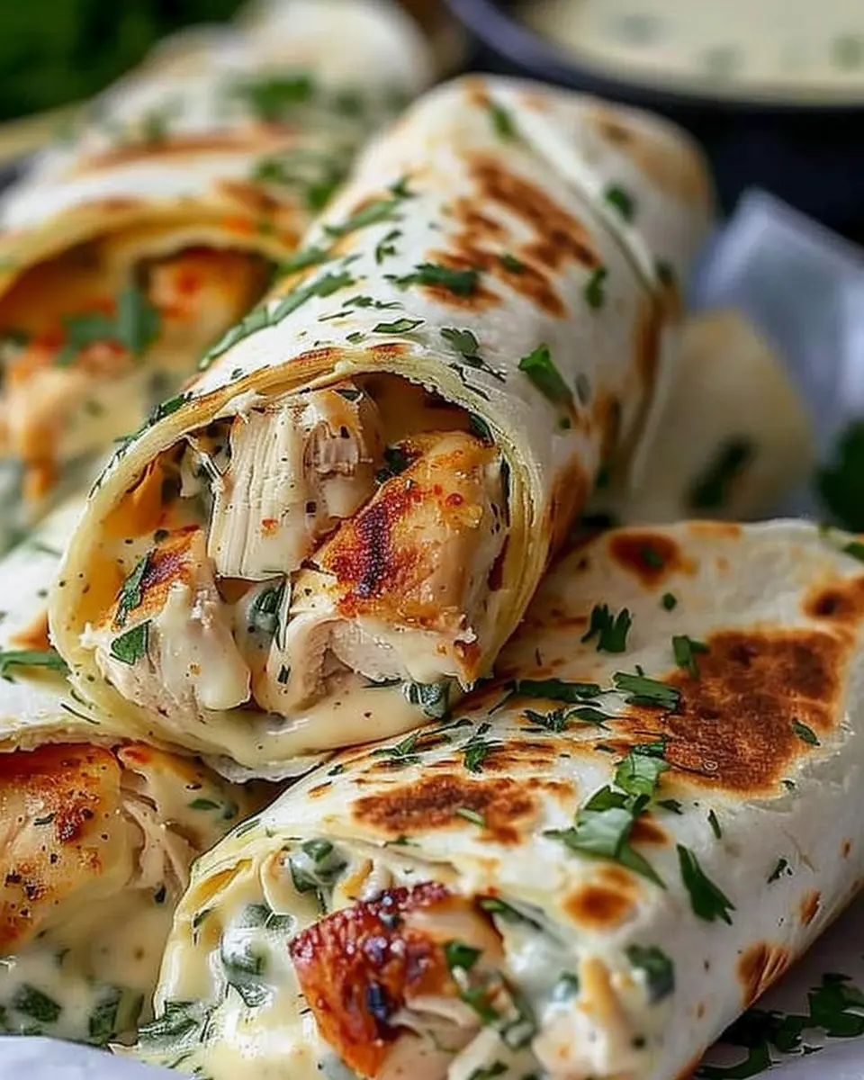 Low Carb Cheesy Garlic Chicken Wraps You’ll Love to Make