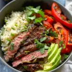 High Protein Steak Fajita Bowl
