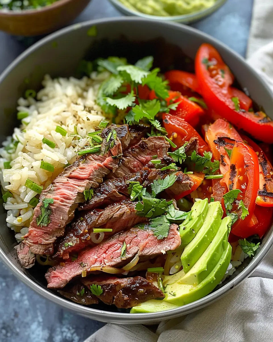 High Protein Steak Fajita Bowl: Easy &amp; Flavorful Weeknight Meal